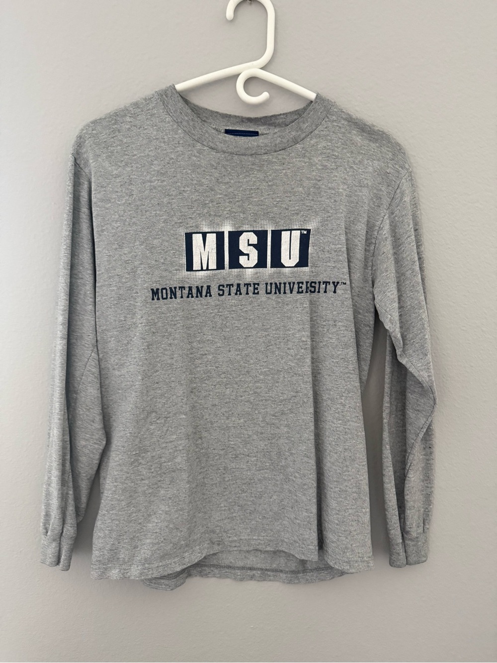 MV Sport MSU Montana State University Gray Long Sleeve Tee